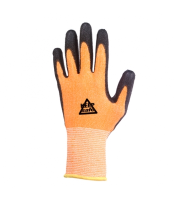 Keep Safe KS3NF Orange Nitrile Foam Coated Gloves - Qty 100
