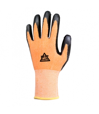 Keep Safe KS3PU Orange PU Coated Gloves - Qty 100