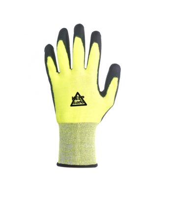 Keep Safe KS5L Green Latex Coated Gloves - Qty 100