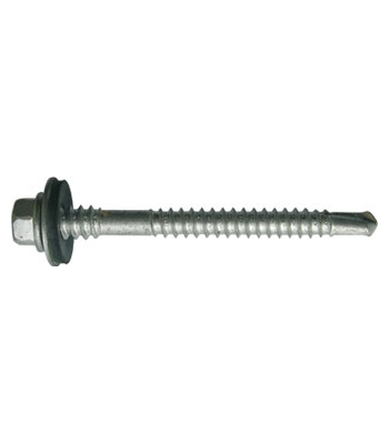 Evolution High Thread Hex Washer Head Self-Drilling Composite Panel Fastener Screws WITH 16mm GALVANISED WASHER- 5.5mm x 80mm - per 100