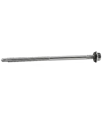 Evolution High Thread Hex Washer Head Self-Drilling Composite Panel Fastener Screws WITH 16mm GALVANISED WASHER - 5.5mm x 135mm - per 100