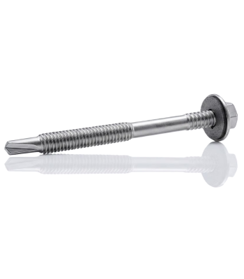 Evolution High Thread Hex Washer Head Self-Drilling Composite Panel Fastener Screws - 5.5mm x 105mm (19mm washer) - per 100