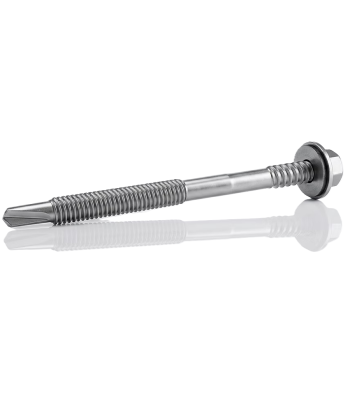 Evolution High Thread Hex Washer Head Self-Drilling Composite Panel Fastener Screws - 5.5mm x 225mm (19mm washer) - per 50