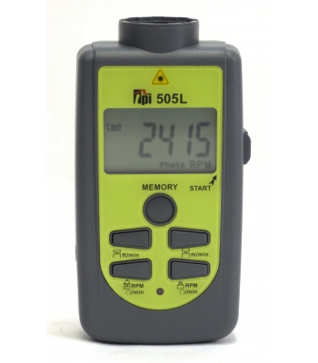 TPI Europe 505L Digital Laser/Contact Hand Tachometer