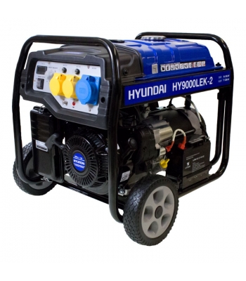 Hyundai HY9000LEk-2-LPG 7.5kW / 9.4kVa* Electric Start Dual Fuel Petrol/LPG Generator