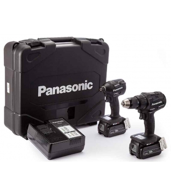 Panasonic EYC217LS2F31 14.4v/18v 2x4.2Ah Li-ion Combi Drill Impact Driver Kit