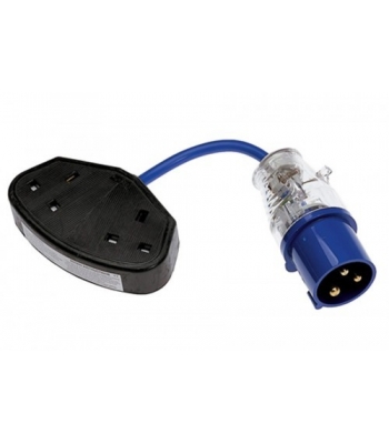 Defender E85324 32 Amp to 13 Amp Double Adaptor Fly Lead