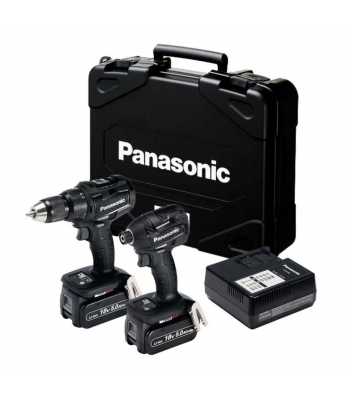 Panasonic EYC217LJ2G31 18v 2x5.0Ah Combi Drill Impact Driver Twin Kit