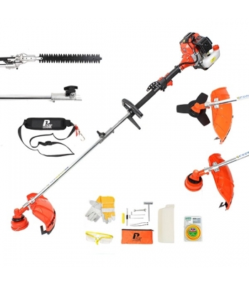 P1PE P5200MT 52cc Petrol Garden Multi-Tool inc Easy Recoil Start, Easy Feed Trimmer Head + 1m Extension