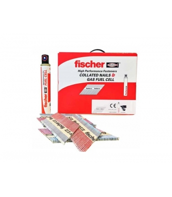 FISCHER 534699 1st Fix Nail 3.1 X 75 Ring Bright (2200 nails, 2 fuel)