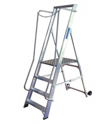 Lyte EN131-2 Industrial Class 1 Aluminium Wide Steps - Code NBSWP - 7 Different Sizes Available