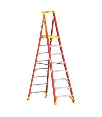 Werner 72008 Fibreglass Podium Stepladder  - 8 Tread