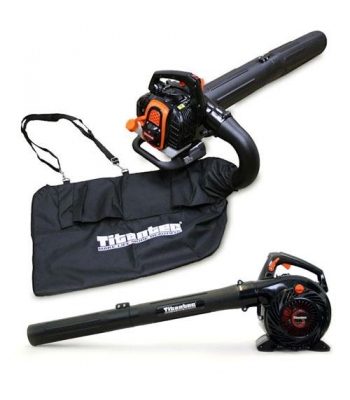 Sherpa Titantec Premium Petrol Leaf Blower Vac (Easy Start) 25.4cc + Free Spare Bag - Code STBV3405