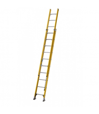 Youngman 52781300 S200 Fibreglass Trade 2 Section Extension Ladder 3.9m