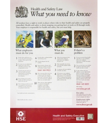 Health & Safety Law Poster