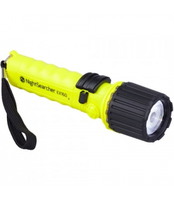 NightSearcher EX160 Atex Intrinsically Safe LED Flashlight - Zone 1 & 2 Flash Light