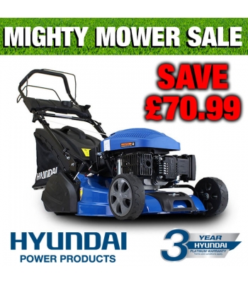 Hyundai HYM510SPER Self Propelled Electric Push Button Start 173cc 4 in 1 Petrol Roller Lawn Mower