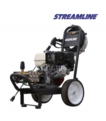HIGHLINE™ HP-T15200PHR Honda Powered Trolley Mounted Pressure Washer 15LPM 200BAR