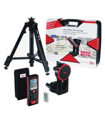 LEICA DISTO D510 DISTANCE MEASURER WITH TRIPOD, BRACET + ACCESSORIES KIT ALL IN CARRYING CASE