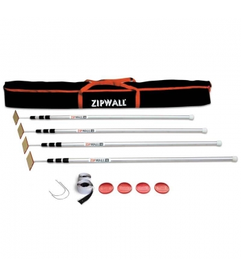 Zipwall 3600 Extendable Poles - 4 Pack inc Kit Bag - 3.6 metre