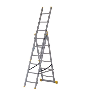 Werner Abru Promaster Triple Section Reform Ladders - ExtensionPlus X4