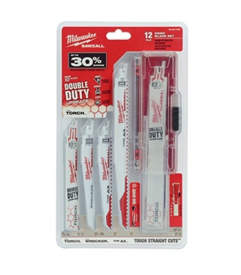 Milwaukee 49-22-1129 12-Piece Ultimate Demolition Sawzall Blade Set