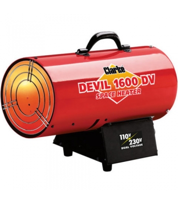 Clarke Devil 1600DV Dual Voltage 110/230v Gas Heater