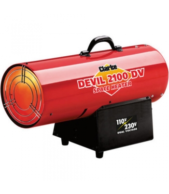 Clarke Devil 2100DV Dual Voltage 110/230v Gas Heater