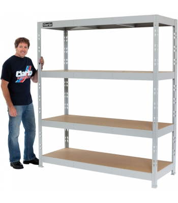 Clarke CSM4350/60LG 350kg Boltless shelving (Light Grey)  (Ref: 6600768)