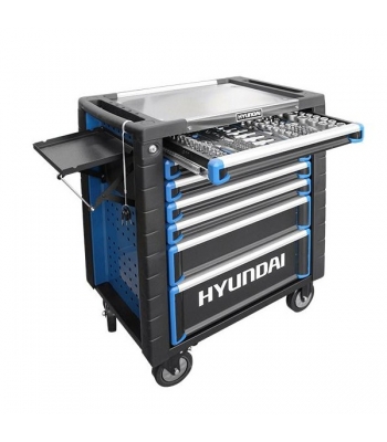 Hyundai HY292 291 Piece 7 Drawer Castor Mounted Roller Tool Chest Cabinet