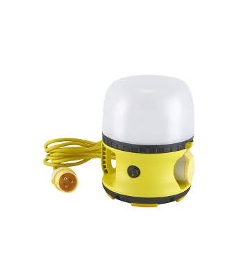 Tradesafe GLE30YPW 30W LED Globe Light 110V 5M Cable 16A Ind Plug/Socket IP54 - Emergency (Tripod Optional)