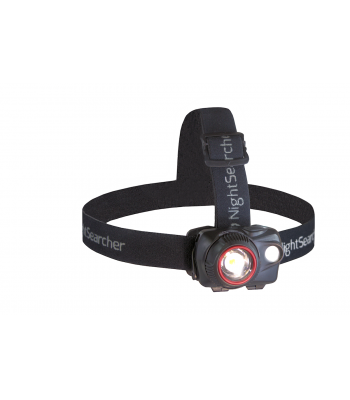 Nightsearcher ZOOM 580R Rechargeable Spot-to-Flood Head Torch
