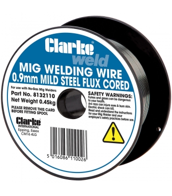 Clarke Flux Cored Welding Wire 0.9mm 0.45kg