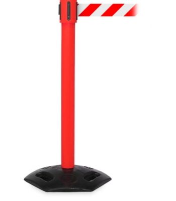 Queue WeatherMaster 335 Retractable Belt Barrier - Red Post