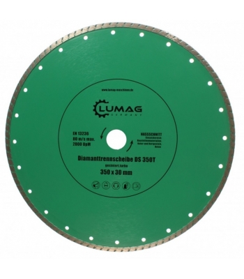 Spare Lumag DS350T 350 x 30mm Turbo Diamond Blade to suit the Lumag STM350-800 and FS350-1200PRO - Code DS350T
