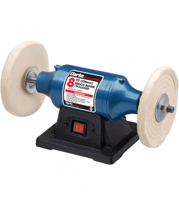 Clarke CBB200 370W 8'' Bench Buffer/ Polisher (230V)