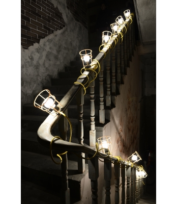 LUMER 22m LED Festoon Kit 110v c/w 10 x 10w ES LED Bulbs + Guards – Code LM05277