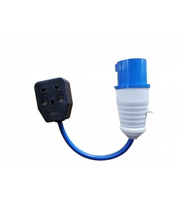 LUMER Fly Lead 16a 240v Plug to 13a Socket 1 Gang – Code LM10180