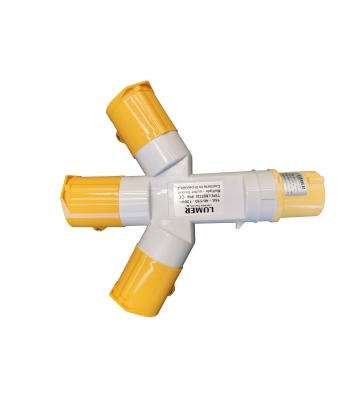 LUMER 3 Way Socket Adaptor 110v 16amp – Code LM07330