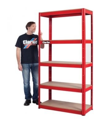 Clarke CSM5350RP 350kg Boltless Shelving (Red)
