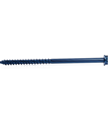 6.3 x 125mm Masonry Screws with Slotted Hex Washer Head - Box of 100