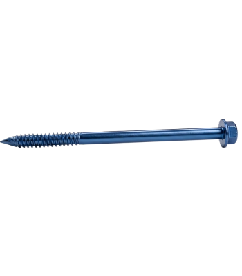 6.3 x 140mm Masonry Screws with Slotted Hex Washer Head - Box of 100