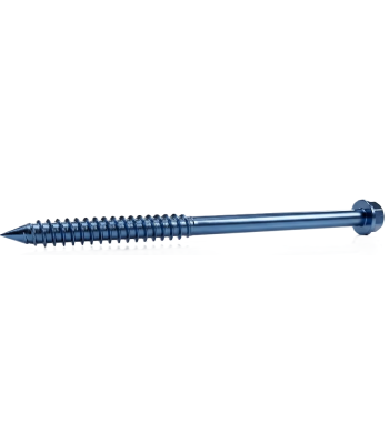 6.3 x 200mm Masonry Screws with Slotted Hex Washer Head - Box of 50