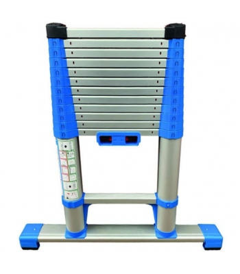 Zarges Compactstep 3.8m Telescopic Ladder & Stabiliser Bar - Code 40401