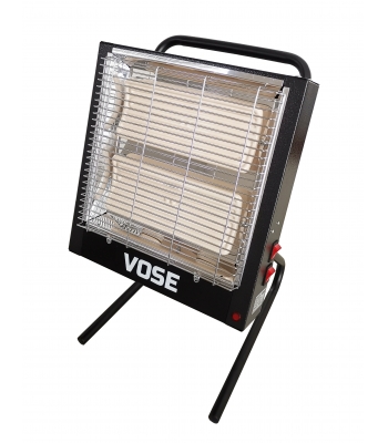 VOSE HE7 Ceramic 2.8kw Heater c/w 2 x 1400w Elements (230v) - Code VS0265