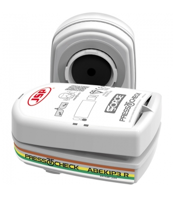JSP PressToCheck™ ABEK1 P3 Filters to suit JSP Force 8 + Force 10 Masks (Pack of 2) - Code BMN750-000-600