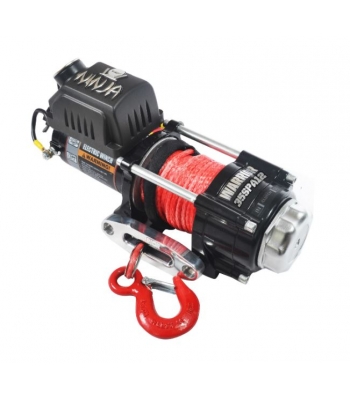 Warrior NINJA 3500lb Electric Winch 12V (35SPA12) /24V (35SPA24) – Synthetic Rope