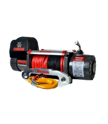 Warrior SAMURAI 9500lb 12V (950SA12)/24V (950SA24) Electric Winch – Synthetic Rope