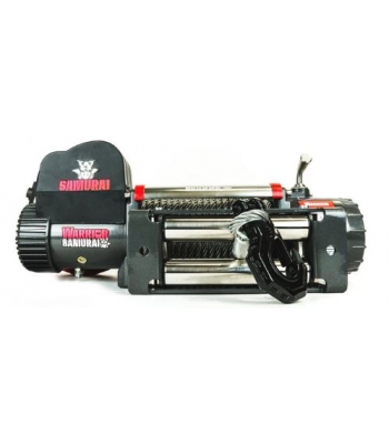 Warrior Samurai 14500 Electric Winch c/w Steel Cable (12V ONLY) - Code 145VS12