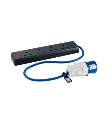 Defender 16A / 13A 240V / 4 Gang Fly Lead